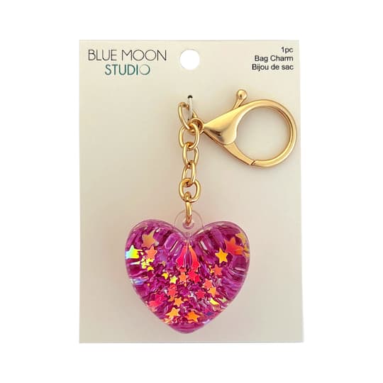 Blue Moon Studio™ Shaker Heart Bag Charm